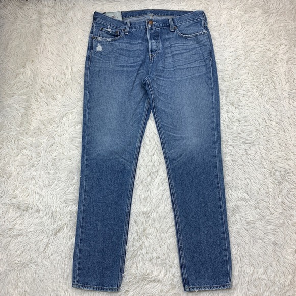 Hollister Other - Hollister Jeans Mens 34x31‎ Blue Pants Classic Taper Denim Button Fly Tag 36x32